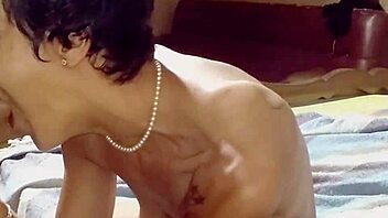 Shaved couple engages in oral and sex activities