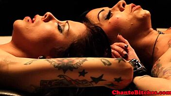 watch this lezdom mistress rule over her submissives?