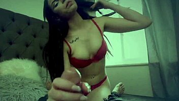 slutty teen 18+ brunette pov tugs, sucking cock intensely.