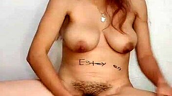 she's alone at home, giving herself a sexy massage