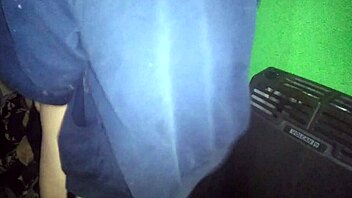 Latina couple pulls thong aside for sex.