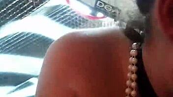 Samantha Sucks Monster Cock In Public Deepthroat