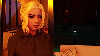 this stepdaughter gets rough anal and facial in the threesome part 1.