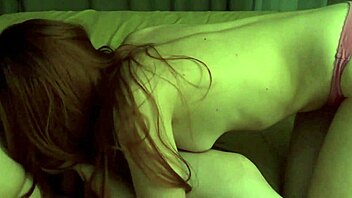 Lesbian girls enjoy homemade activities together