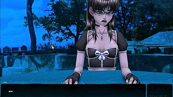 goth witch pact in erotic hentai