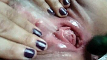She squirts with her dildo.