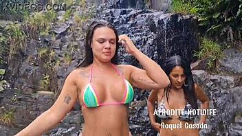 Fui Passear na Cachoeira com Afrodite RJ em Ménage Quente