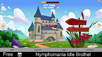 nymphomania idle brothel in anime parody style