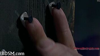 stuffing cutie with hard toy in bondage seduction