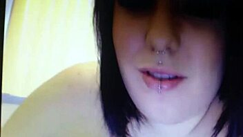 Sexy SSBBW with Pierced Nipples Performing Live on Webcam