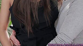 european teen 18+ gets her ass banged doggystyle with small tits