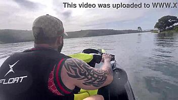 Bodybuilder's Huge Ass and Tits in Deepthroat, or Is It Farting?