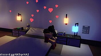 Demon fucks hot fan on roblox in creampie slut hardcore missionary.