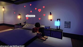 Demon fucks hot fan on roblox in creampie slut hardcore missionary.