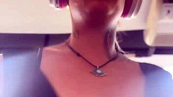 Blonde Sweats at Gym and Flashes Big Tits