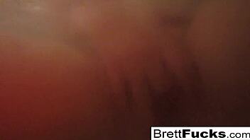 busty brett rossi gets horny in the bath.