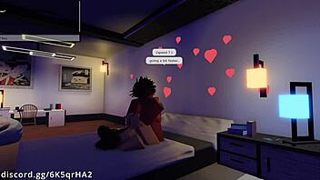 Demon fucks hot fan on roblox in creampie slut hardcore missionary.