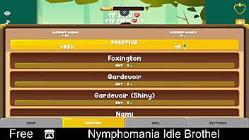 nymphomania idle brothel in anime parody style