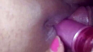 story of a chubby lady with a wet big ass playing with dildos.