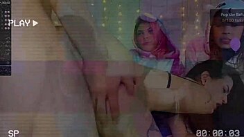 Lucky Guy Gets Blowjob from Three Cock-Hungry Bitches