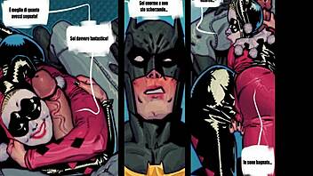 Harley Quinn's revenge plot against Batman goes awry in Italian adult film
