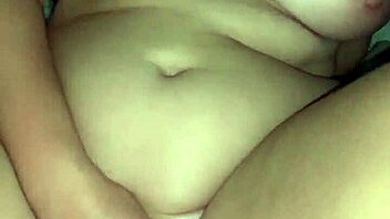 Big tits bounce as she rides his cock to orgasm