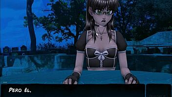 goth witch pact in erotic hentai