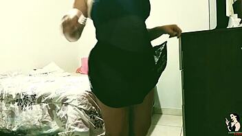 Lays Lopes, Amateur Maid, Gets Excited By Boss's House Trailer