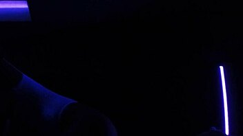 I had blacklight sex with carrie b, her small tits glowing.