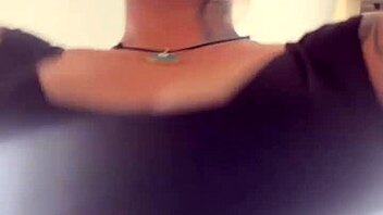 Blonde Sweats at Gym and Flashes Big Tits