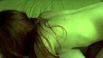 Lesbian girls enjoy homemade activities together