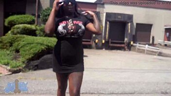 Monster cock meets big tits and round ass at car wash station