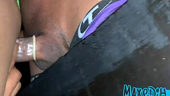 Husband Films Me Fucking in Glory Hole Passionately