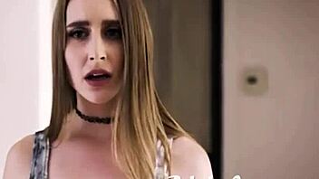 Laney Grey's deepthroat skills in action