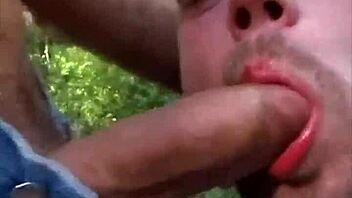 gay public cruising with outdoor blowjob on huge dick
