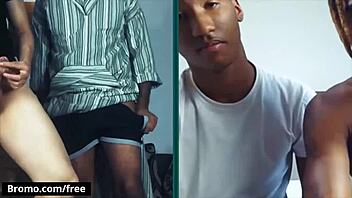 Gay porn video features intense anal sex and cumshots