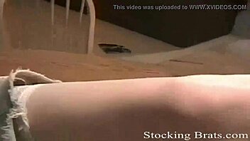 i can't help myself around her in stockings. we get into femdom bdsm lesbian fun.