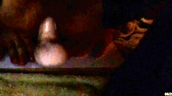 Sissy whore rides thick dildo in stockings?