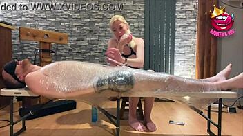 This bondage edging session ends with a ruined orgasm