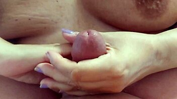 Small boobed babe masturbates her pussy