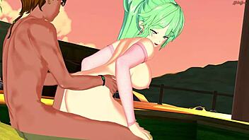 channel mascot jori gets fucked for the first time