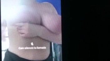 Webcam session with Tania showing off her big tits