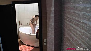 Hidden Camera Catches My Tattooed Showering Stepsister in HD Voyeur Action
