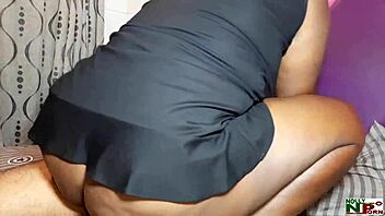 Amaka, an Igbo girl, masks up for her first porn scene with Krissyjoh