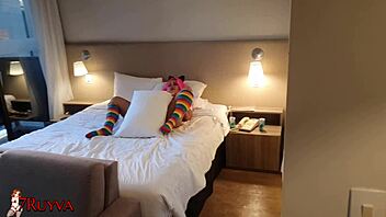 Brother blackmails little sister for naughty fun