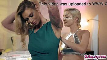 brooke banner and skye blue share a tender moment