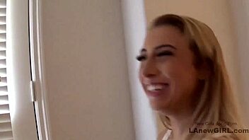 Horny blonde gets anal training with big cock