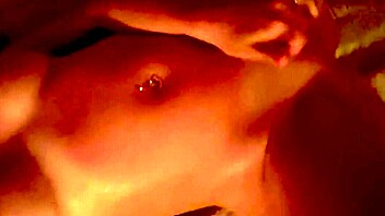 Man, banging my big-tits wife hard in the sauna!