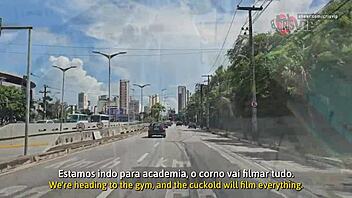 Cristina, show off in those tight shorts at the gym?