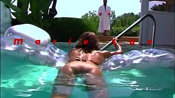 I'm Marie Luv, all oiled up with my athletic body and tattoos